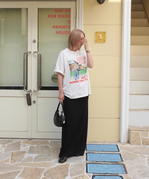 TEEN BOOP（ティーンブープ）の「ルーズカラーロゴTee（Tシャツ/カットソー・レディース・オフホワイト/グレー・FREE）」の14枚目の写真