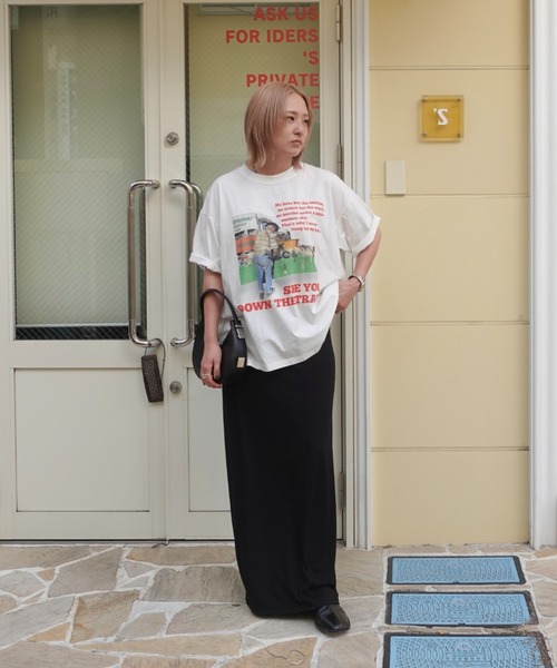 TEEN BOOP（ティーンブープ）の「ルーズカラーロゴTee（Tシャツ/カットソー・レディース・オフホワイト/グレー・FREE）」の16枚目の写真