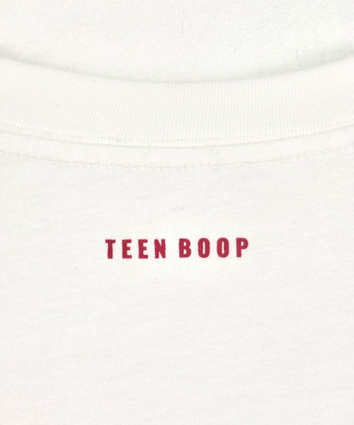 TEEN BOOP（ティーンブープ）の「ルーズカラーロゴTee（Tシャツ/カットソー・レディース・オフホワイト/グレー・FREE）」の7枚目の写真
