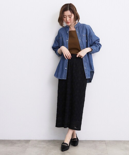 grove(グローブ)の「【透けにくい】ダブルフロントタンク(Tシャツ/カットソー・レディース・ナチュラル/ブラウン系その他/オフホワイト/ブラック・03/01/02)」の21枚目の写真