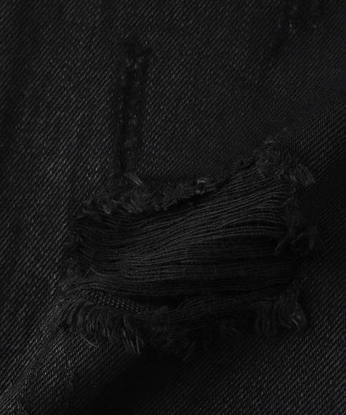 VALABASAS(ヴァラバサス)の「VALABASAS / ヴァラバサス "SNAPPED" BAGGY DENIM SHORTS(その他パンツ・メンズ・ブラック・LARGE/MEDIUM)」の6枚目の写真