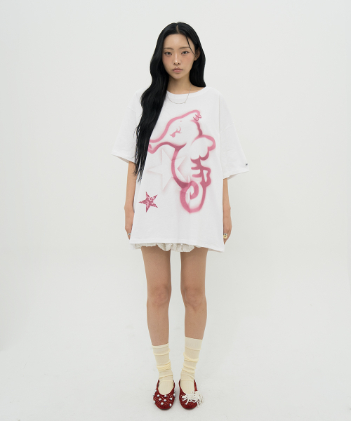 BFEEP(ビーピーピ)の「SEAHORSE BOXY TEE_WHITE(Tシャツ/カットソー・レディース・その他・FREE)」の4枚目の写真