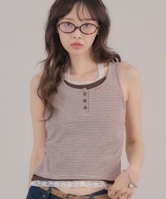 セール】【SHIPS any別注】PETIT BATEAU: ボーダー タンクトップ 23SS