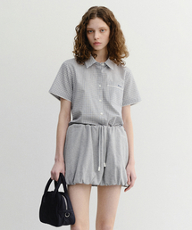 LACED CHECKED SHIRT_UDSH6B231_BLUE CHECK