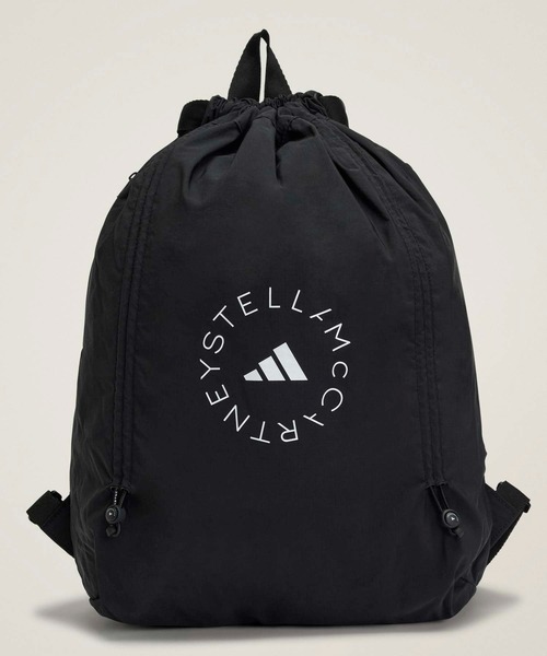 adidas(アディダス)の「adidas by Stella McCartney ジムサック【adidas by Stella McCartney】 / アディダス adidas(エコバッグ/サブバッグ・レディース・ブラック・FREE)」の1枚目の写真
