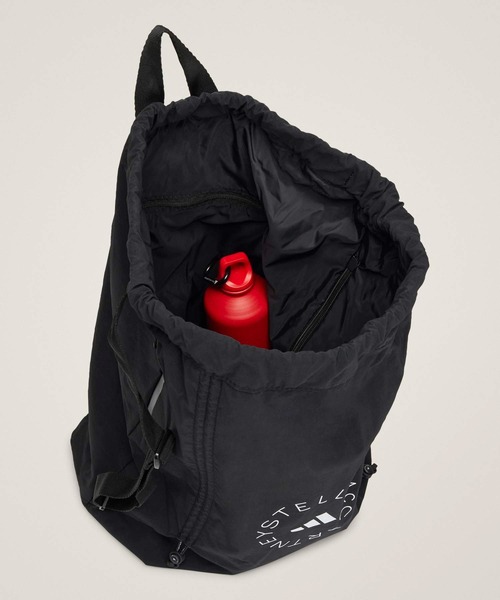 adidas(アディダス)の「adidas by Stella McCartney ジムサック【adidas by Stella McCartney】 / アディダス adidas(エコバッグ/サブバッグ・レディース・ブラック・FREE)」の4枚目の写真