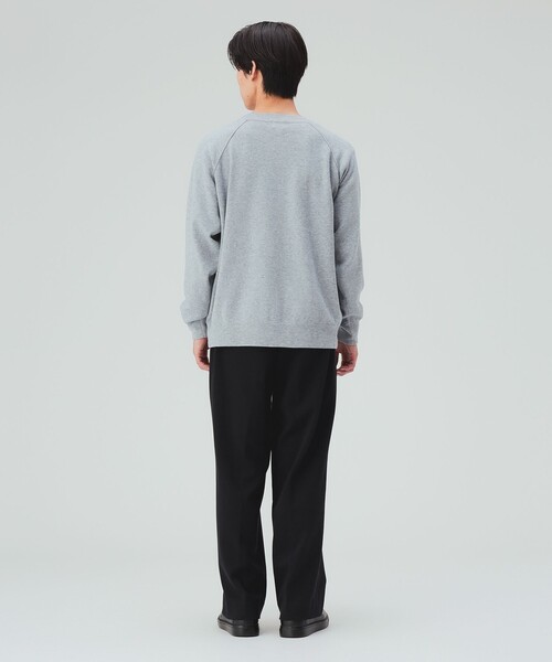 BEAMS HEART(ビームスハート)の「リラックス スウェットライク ニット(ニット/セーター・メンズ・ブラック系その他4/ライトグレー/レッド・MEDIUM/SMALL/X-LARGE/LARGE)」の5枚目の写真