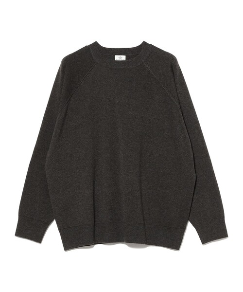 BEAMS HEART(ビームスハート)の「リラックス スウェットライク ニット(ニット/セーター・メンズ・ブラック系その他4/ライトグレー/レッド・MEDIUM/SMALL/X-LARGE/LARGE)」の7枚目の写真
