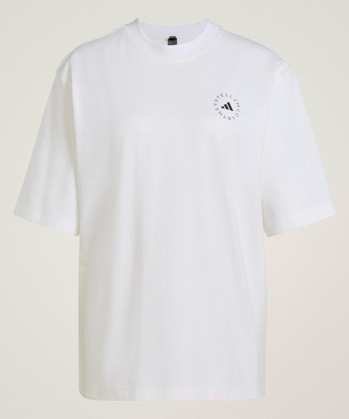 adidas by Stella McCartney(アディダスバイステラマッカートニー)の「adidas by Stella McCartney ルーズ 半袖Tシャツ【adidas by Stella McCartney】 / アディダス adidas(Tシャツ/カットソー・レディース・ホワイト・SMALL/X-SMALL/MEDIUM/LARGE/3XL/XX-LARGE/X-LARGE)」の4枚目の写真