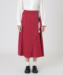 マットサテンアシンメトリースカート