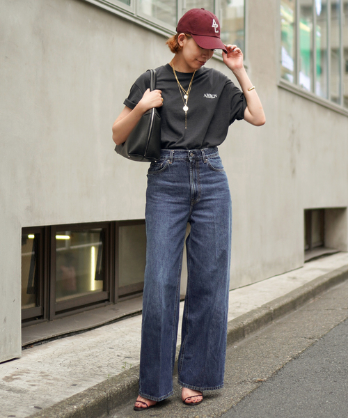 AMERICANA(アメリカーナ)の「【AMERICANA/アメリカーナ】別注EMBROIDERY CAP(キャップ・レディース・ボルドー/ネイビー・FREE)」の3枚目の写真