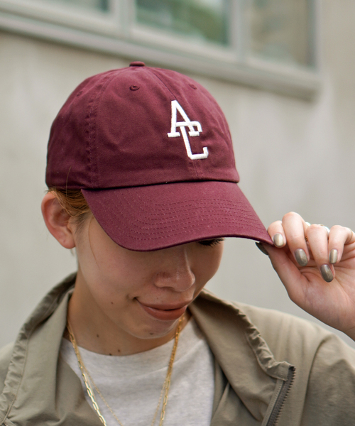 AMERICANA(アメリカーナ)の「【AMERICANA/アメリカーナ】別注EMBROIDERY CAP(キャップ・レディース・ボルドー/ネイビー・FREE)」の8枚目の写真