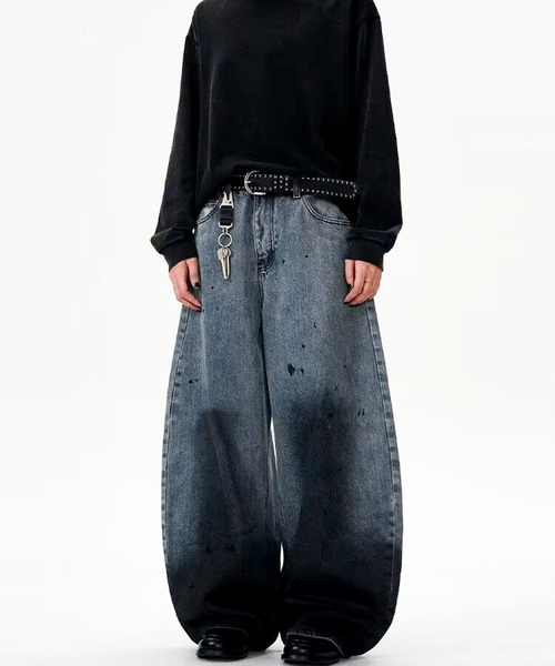 JOHNNY WOLF(ジョニーウルフ)の「HOPPERED ワイドバギー カーブ デニムパンツ(デニムパンツ・メンズ・ブルー・L/M/S)」の10枚目の写真