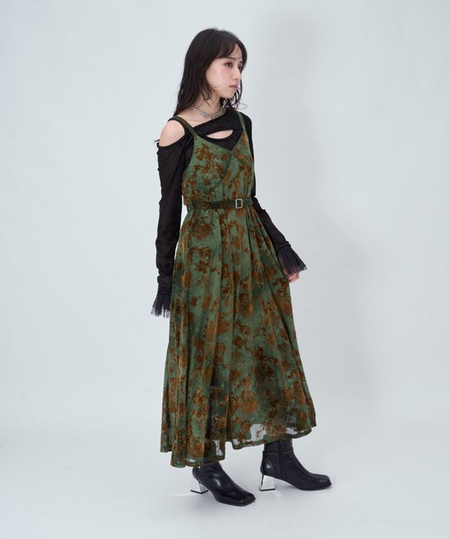 HARE(ハレ)の「オパールシアーキャミワンピース(HARE)(ワンピース・レディース・ブラック/ブラウン/グリーン・FREE)」の11枚目の写真