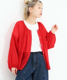 ふんわりシアーブラウス