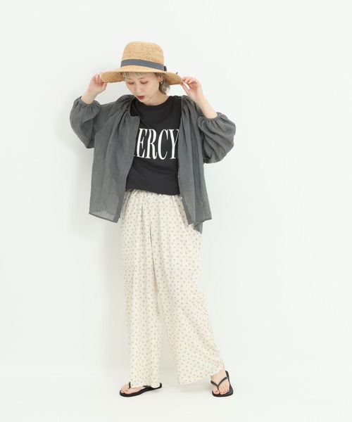 HEART MARKET(ハートマーケット)の「ふんわりシアーブラウス(シャツ/ブラウス・レディース・グレイッシュベージュ/グリーン/ブラック/レッド/チャコール・FREE)」の21枚目の写真