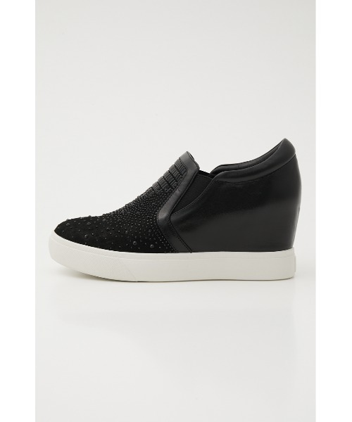 STACCATO(スタッカート)の「【定番】【再入荷】ストーンハインソールスリッポン(スリッポン・レディース・シルバー/ブラック・24.5cm/24cm/22.5cm/23.5cm/23cm)」の3枚目の写真