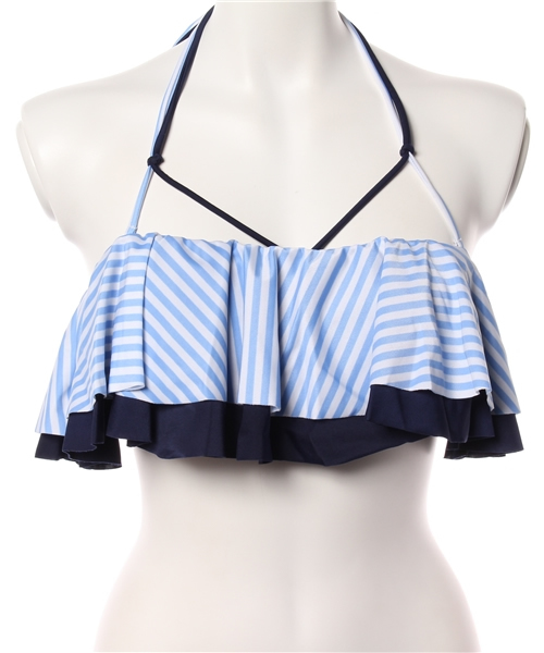 Luz Llena (philter)（ラズレナ　フィルター）の「[単品]配色ダブルフリル・ブラトップ/水着/3Dビキニ（水着・レディース・その他2/その他3/その他5/ホワイト×パープル/その他8/その他10/ピンク/その他1/その他6/その他4/その他7/その他9/ホワイト×ブルー/ブラック/ミント/ラベンダー・LARGE/SMALL/MEDIUM）」の2枚目の写真