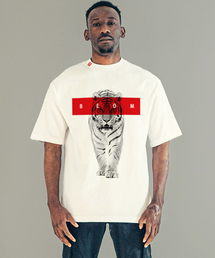 BEOM（ボム）の「ボムタイガーオーバーサイズTシャツホワイト（Tシャツ/カットソー）」