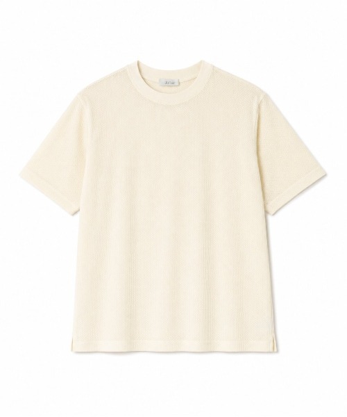 JUN STANDARD PICKS(ジュンスタンダードピックス)の「メッシュ編みTシャツ(Tシャツ/カットソー・メンズ・ネイビー/ブラック/ホワイト・L/LL/M/S)」の4枚目の写真
