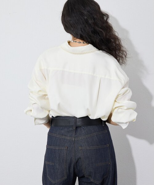Whim Gazette(ウィムガゼット)の「【GEMINI】刺繍ブラウス(シャツ/ブラウス・レディース・オフホワイト/ブラウン・FREE)」の17枚目の写真
