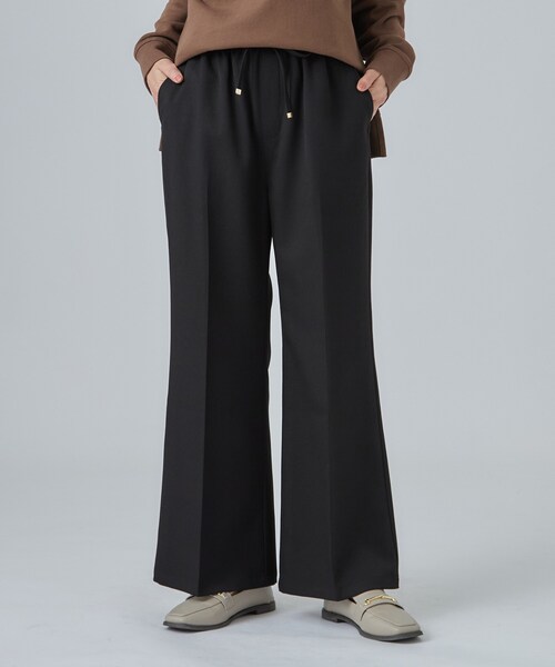 SHOO・LA・RUE（シューラルー）の「【S-LL】美脚見えが叶う センタープレスフレアパンツ（その他パンツ・レディース・ブラウン系/ダークグレー/ブラック・04/03/02/01）」の18枚目の写真