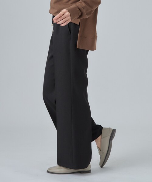 SHOO・LA・RUE（シューラルー）の「【S-LL】美脚見えが叶う センタープレスフレアパンツ（その他パンツ・レディース・ブラウン系/ダークグレー/ブラック・04/03/02/01）」の19枚目の写真