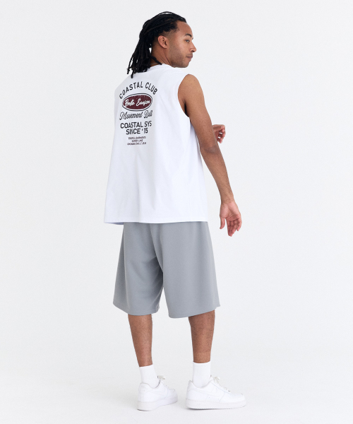 AIRIT(アイリット)の「AIRIT ソロナ ビーチクラブ ノースリーブ AM6014 WH(Tシャツ/カットソー・メンズ・ホワイト・X-LARGE/XXXXX-LARGE/XXX-LARGE)」の3枚目の写真