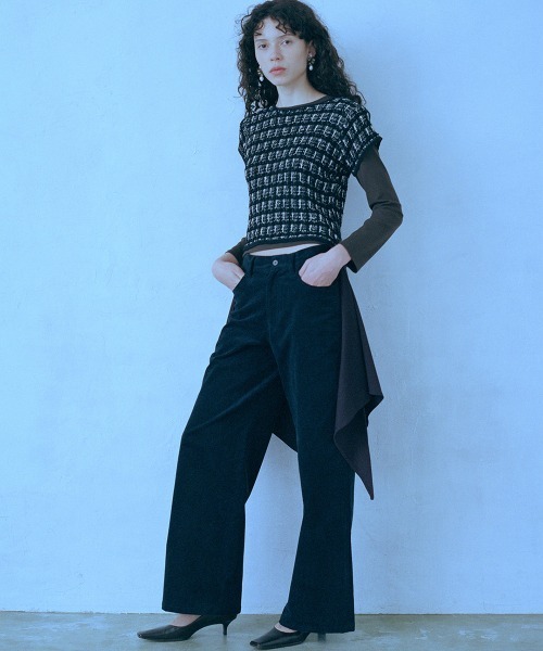 leinwande(ラインヴァンド)の「Easy Work Trousers / イージーワークトラウザー(その他パンツ・レディース・BROWN/Navy/Beige・MEDIUM/SMALL)」の5枚目の写真