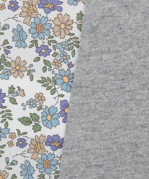 Afternoon Tea(アフタヌーンティー)の「【Afternoon Tea別注】切替プルオーバー/リバティプリント(Tシャツ/カットソー・レディース・ネイビー/グレー・MEDIUM)」の7枚目の写真