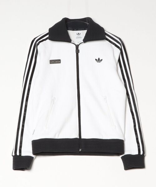 adidas(アディダス)の「adidas ORI BY JENNIE FAN OG TT ファン OG トラックトップ(ジャージ・レディース・ホワイト/ブラック・L/S/M)」の1枚目の写真