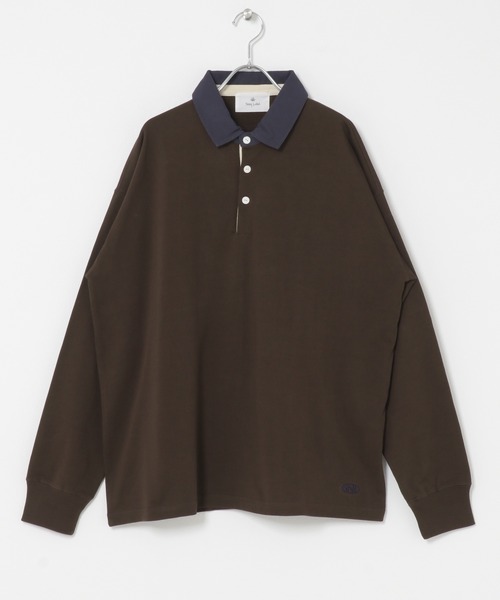 URBAN RESEARCH Sonny Label(アーバンリサーチサニーレーベル)の「ラグビーカラーロングスリーブシャツ(Tシャツ/カットソー・メンズ・ホワイト/ブラウン/ネイビー・LARGE/MEDIUM)」の5枚目の写真