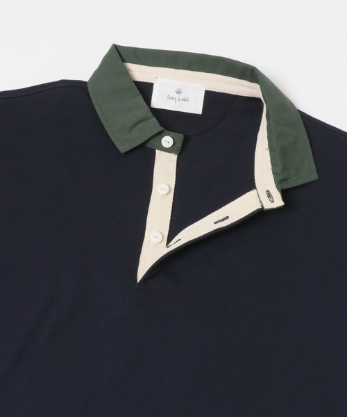 URBAN RESEARCH Sonny Label(アーバンリサーチサニーレーベル)の「ラグビーカラーロングスリーブシャツ(Tシャツ/カットソー・メンズ・ホワイト/ブラウン/ネイビー・LARGE/MEDIUM)」の8枚目の写真