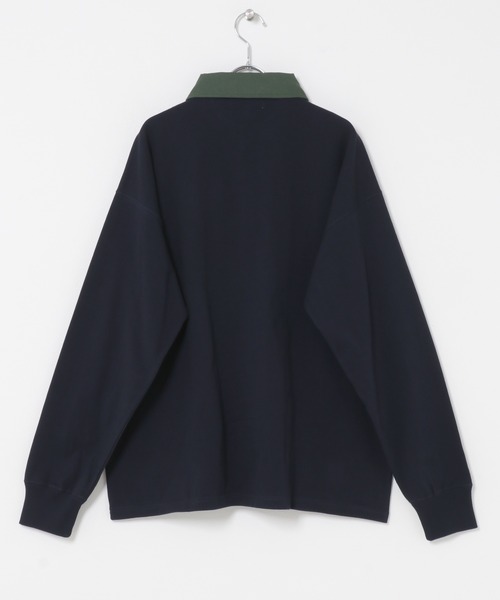 URBAN RESEARCH Sonny Label(アーバンリサーチサニーレーベル)の「ラグビーカラーロングスリーブシャツ(Tシャツ/カットソー・メンズ・ホワイト/ブラウン/ネイビー・LARGE/MEDIUM)」の7枚目の写真