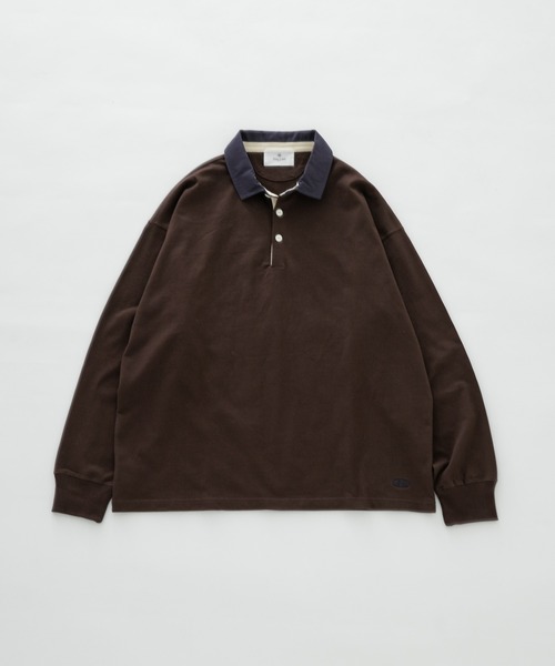 URBAN RESEARCH Sonny Label(アーバンリサーチサニーレーベル)の「ラグビーカラーロングスリーブシャツ(Tシャツ/カットソー・メンズ・ホワイト/ブラウン/ネイビー・LARGE/MEDIUM)」の15枚目の写真