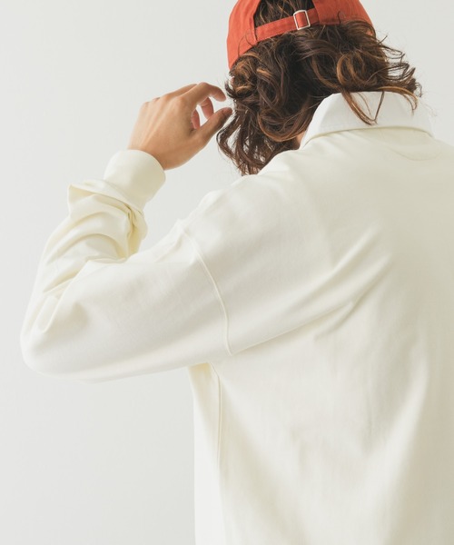URBAN RESEARCH Sonny Label(アーバンリサーチサニーレーベル)の「ラグビーカラーロングスリーブシャツ(Tシャツ/カットソー・メンズ・ホワイト/ブラウン/ネイビー・LARGE/MEDIUM)」の19枚目の写真