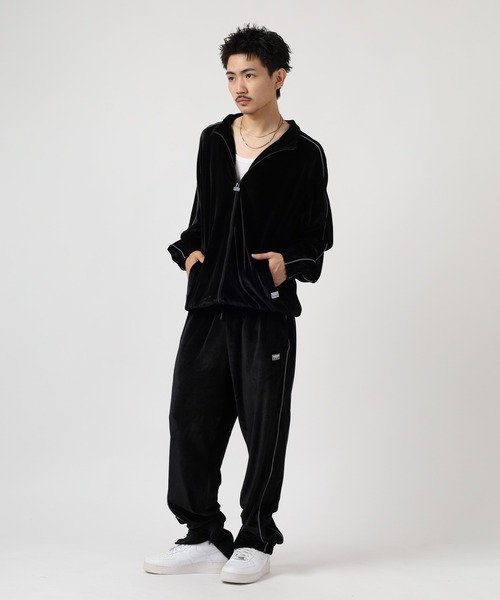 PRO CLUB (プロクラブ)の「PRO CLUB VELOUR TRACK JACKET サイドライン ベロアトラックジャケット セットアップ可(ジャージ・メンズ・シルバー/ブラック/ネイビー/ピンク・S/M/XL/XS/3XL/2XL)」の9枚目の写真