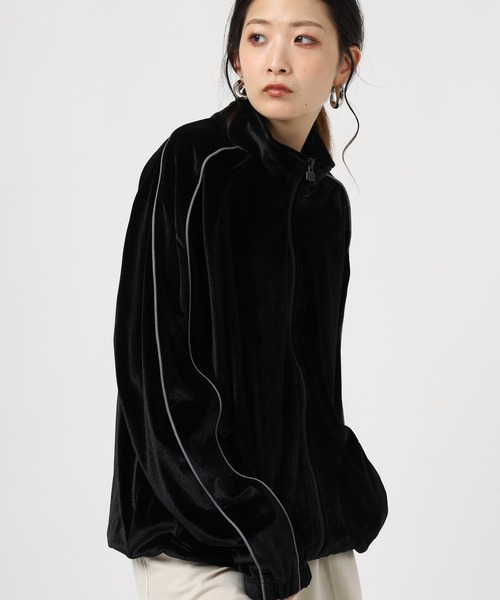 PRO CLUB (プロクラブ)の「PRO CLUB VELOUR TRACK JACKET サイドライン ベロアトラックジャケット セットアップ可(ジャージ・メンズ・シルバー/ブラック/ネイビー/ピンク・S/M/XL/XS/3XL/2XL)」の11枚目の写真