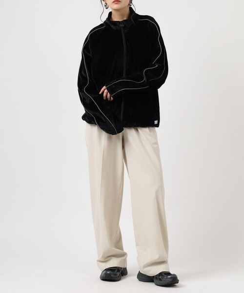 PRO CLUB (プロクラブ)の「PRO CLUB VELOUR TRACK JACKET サイドライン ベロアトラックジャケット セットアップ可(ジャージ・メンズ・シルバー/ブラック/ネイビー/ピンク・S/M/XL/XS/3XL/2XL)」の12枚目の写真