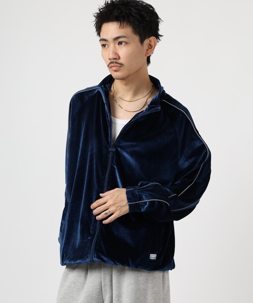 PRO CLUB (プロクラブ)の「PRO CLUB VELOUR TRACK JACKET サイドライン ベロアトラックジャケット セットアップ可(ジャージ・メンズ・シルバー/ブラック/ネイビー/ピンク・S/M/XL/XS/3XL/2XL)」の14枚目の写真