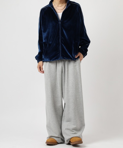 PRO CLUB (プロクラブ)の「PRO CLUB VELOUR TRACK JACKET サイドライン ベロアトラックジャケット セットアップ可(ジャージ・メンズ・シルバー/ブラック/ネイビー/ピンク・S/M/XL/XS/3XL/2XL)」の17枚目の写真