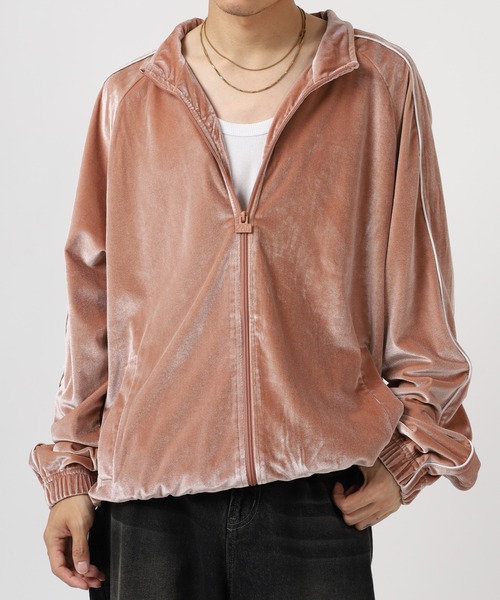 PRO CLUB (プロクラブ)の「PRO CLUB VELOUR TRACK JACKET サイドライン ベロアトラックジャケット セットアップ可(ジャージ・メンズ・シルバー/ブラック/ネイビー/ピンク・S/M/XL/XS/3XL/2XL)」の21枚目の写真