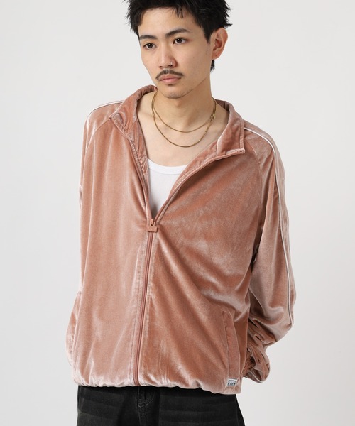 PRO CLUB (プロクラブ)の「PRO CLUB VELOUR TRACK JACKET サイドライン ベロアトラックジャケット セットアップ可(ジャージ・メンズ・シルバー/ブラック/ネイビー/ピンク・S/M/XL/XS/3XL/2XL)」の19枚目の写真