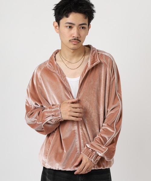PRO CLUB (プロクラブ)の「PRO CLUB VELOUR TRACK JACKET サイドライン ベロアトラックジャケット セットアップ可(ジャージ・メンズ・シルバー/ブラック/ネイビー/ピンク・S/M/XL/XS/3XL/2XL)」の20枚目の写真
