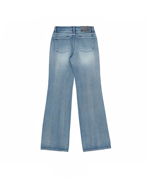 NO EXTRA TOUCH(ノー・エクストラ・タッチ)の「Low Straight Basic Denim Pants (Blue) / 26FWPT001BL(デニムパンツ・レディース・ブルー・SMALL/MEDIUM/LARGE)」の4枚目の写真