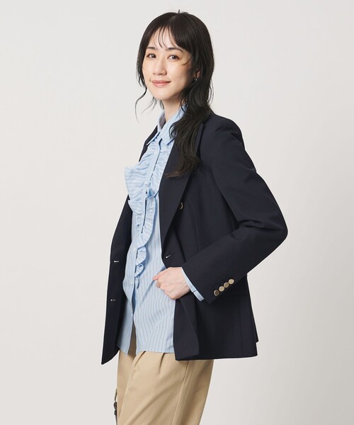 UNITED ARROWS(ユナイテッドアローズ)の「6B ウール ブレザー 26FW(テーラードジャケット・レディース・ネイビー/ブラウン系/その他2・34/40/38/36)」の5枚目の写真