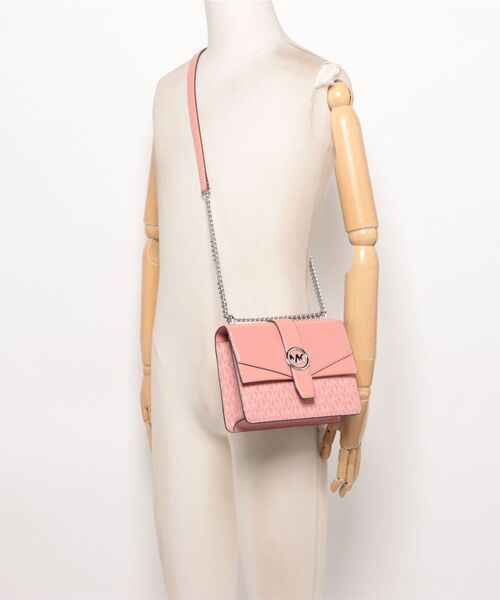 MICHAEL KORS(マイケルコース)の「GREENWICH SM FLAP XBODY(ショルダーバッグ・レディース・ピンク系・FREE)」の5枚目の写真