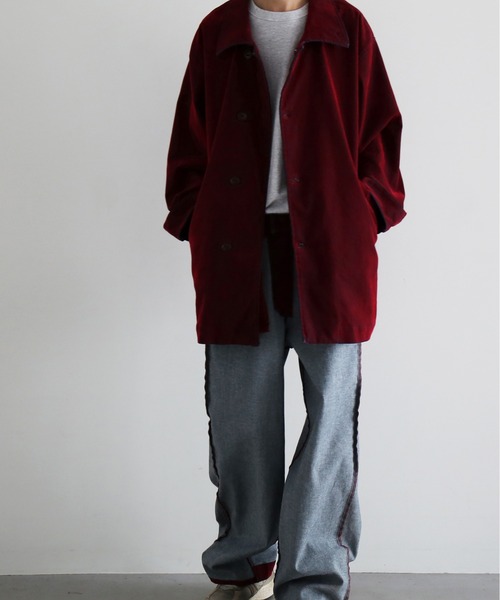 VOAAOV Flocky denim coverall jacket（デニムジャケット）｜O（オー