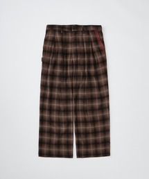 【ADAMPATEK/アダムパテック】 brushed shade ombrecheck easytrouser オンブレチェックイージートラウザー