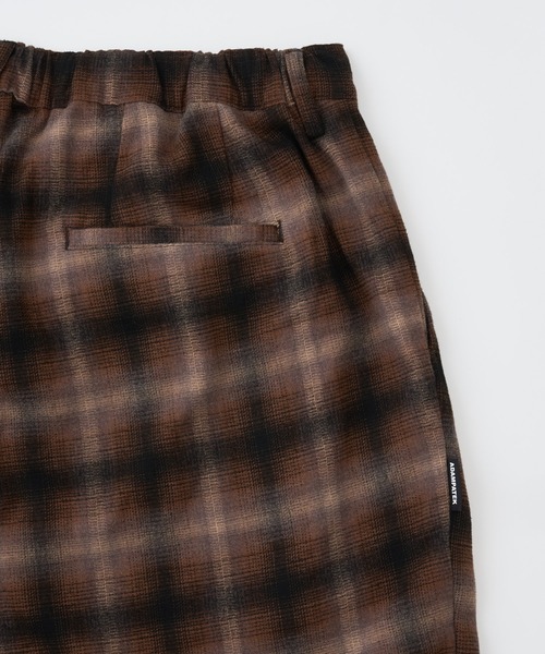 ADAM PATEK(アダムパテック)の「【ADAMPATEK/アダムパテック】 brushed shade ombrecheck easytrouser オンブレチェックイージートラウザー(その他パンツ・レディース・ブラウン/グリーン・1)」の12枚目の写真